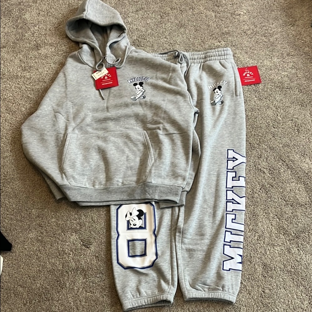 Aeropostale Gray Sweatpants and Hoodie- Comfortable Disney